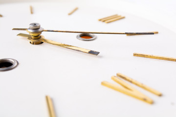 dial with gold Roman numerals