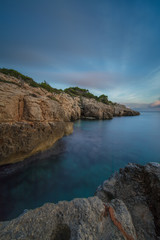 Playa de Sant Tomàs, Menorca, Long Exposure 150 sec