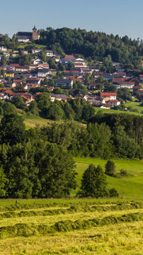 Smartphone HD wallpaper of beautiful view near Kirchberg im Wald - Bavarian Forest - Bavaria - Germany