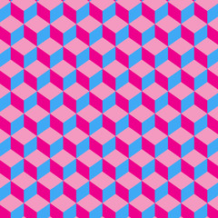 Hexagon seamless geometric pattern 3d