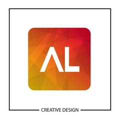 Initial Letter AL Logo Template Design Vector Illustration