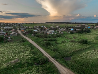 Obraz premium Russian North. Karpogory. Wooden house.