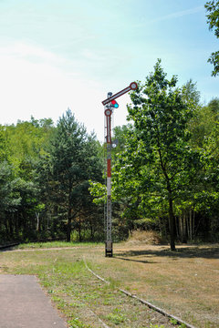 altes Signal haltesignal eisenbahn bahnhof dampflock  tradition museum