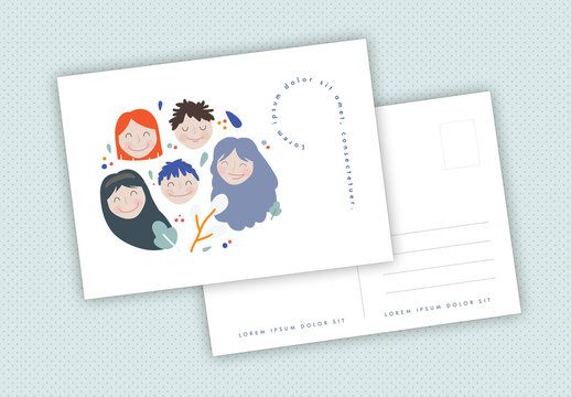 Illustrated Postcard Layouts