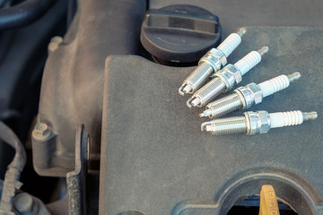 replacing spark plugs in the car
