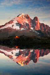 Crystal Lakes Chamonix in the Alps