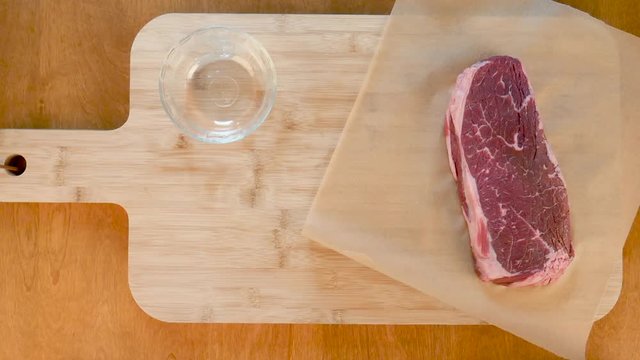 London Broil On Cutting Board, Close Up