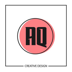 Initial Letter AQ Logo Template Design Vector Illustration