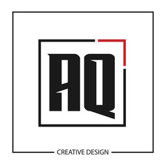 Initial Letter AQ Logo Template Design Vector Illustration