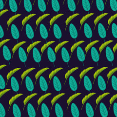 tropical natural leaves