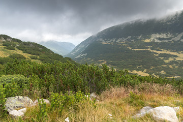 Fototapeta premium Landscape from Route to climbing a Musala peak, Rila mountain, Bulgaria