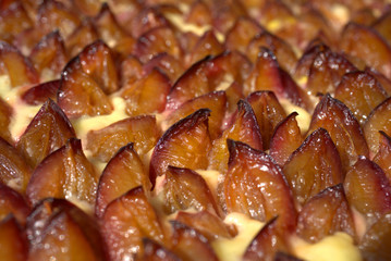 süsser und frischer Pflaumenkuchen