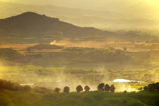 Scenic alpine landscape in Buenavista, Quindio, Colombia, South America