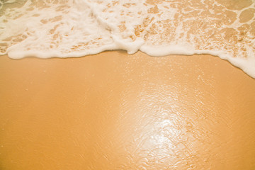 background sea wave on sand