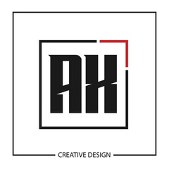 Initial Letter AX Logo Template Design Vector Illustration