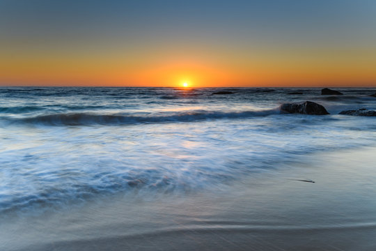 Clear Skies Sunrise Seascape