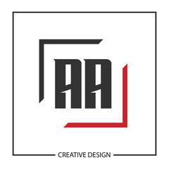 Initial Letter AA Logo Template Design Vector Illustration