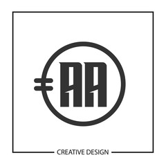 Initial Letter AA Logo Template Design Vector Illustration