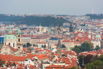 Fototapeta na wymiar Beautiful view of the historical center of Prague, Czech republic