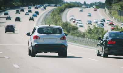 Cars traffic on highway