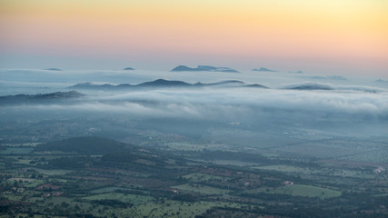 View from Santuari de Sant Salvador, Mallorca/ Spain 