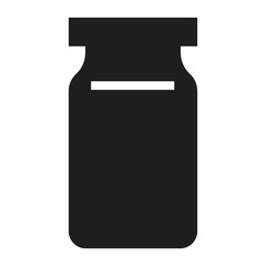 Glass jar icon. Simple illustration of glass jar vector icon for web design isolated on white background