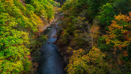 岩内仙境の空撮