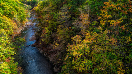 岩内仙境の空撮