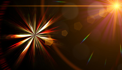 Obraz premium star birth singularity explosion light