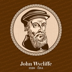 John Wycliffe (1320 – 1384) was an English scholastic philosopher, theologian, Biblical translator, reformer, English priest, and a seminary professor at the University of Oxford. Christian figure.