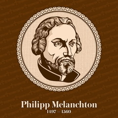 Philip Melanchthon (1497 – 1560) was a German Lutheran reformer, collaborator with Martin Luther, the first systematic theologian of the Protestant Reformation