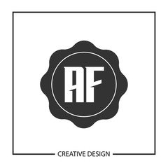 Initial Letter AF Logo Template Design Vector Illustration