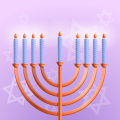 Jewish hanukkah concept background. Cartoon illustration of jewish hanukkah vector concept background for web design
