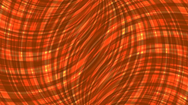 Abstract animated red computer video background with multiple moving curved stripes of different sizes