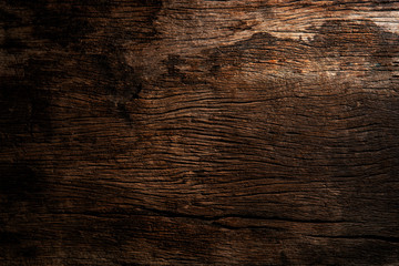 Wood plank texture closeup for background. Gradient light.