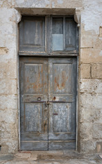 Fototapeta na wymiar Ancient door in an old house, Matera. Italy