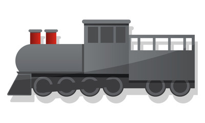 Obraz premium Black locomotive icon. Cartoon of black locomotive vector icon for web design isolated on white background