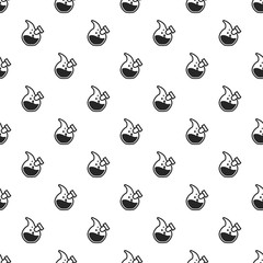 Abstract chemical flask pattern seamless repeat background for any web design