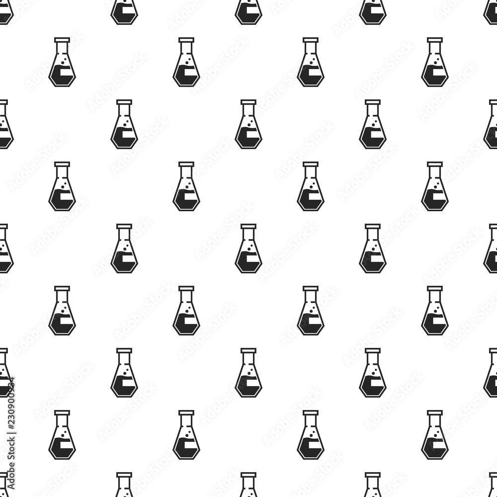 Poster conical flask pattern seamless repeat background for any web design