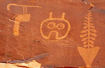 Detail, Wolfman Petroglyphs
