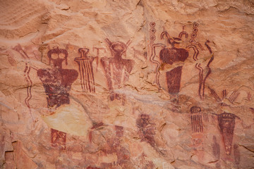 Pictograph Panel, Sego Canyon, Utah