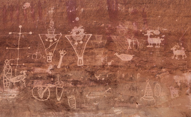 Petroglyph, Sego Canyon, Utah