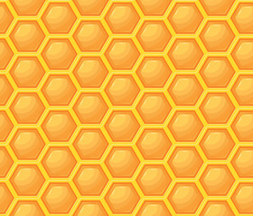 Simple, flat honeycomb seamless pattern. Colorful design. Hexagon pattern