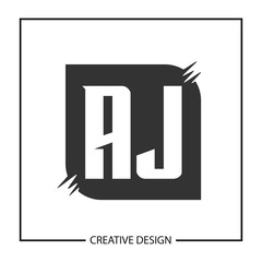 Initial Letter AJ Logo Template Design Vector Illustration