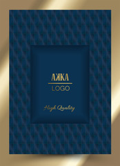 Luxury Premium Cover Menu Design Geometric