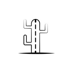 Cactus icon. Element of dia de muertos icon for mobile concept and web apps. Hand drawn Cactus icon can be used for web and mobile