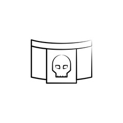 Garland icon. Element of dia de muertos icon for mobile concept and web apps. Hand drawn Garland icon can be used for web and mobile