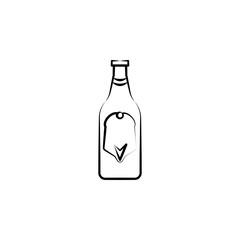 Tequila icon. Element of dia de muertos icon for mobile concept and web apps. Hand drawn Tequila icon can be used for web and mobile