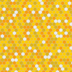 Bee comb pattern illustration