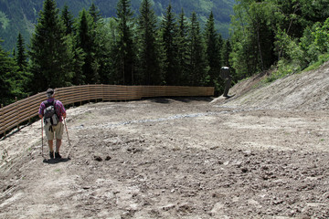 Skipiste im Sommer